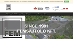 Desktop Screenshot of femsajtolo.hu
